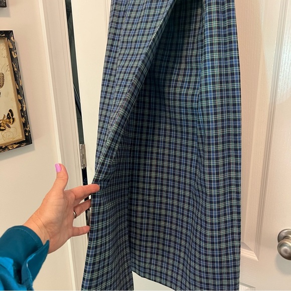 Vintage Blue Plaid Skirt - Picture 4 of 12